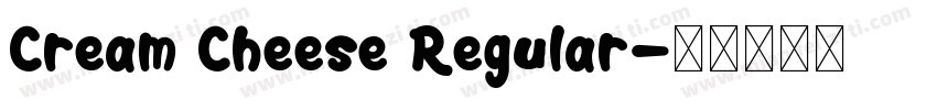 Cream Cheese Regular字体转换